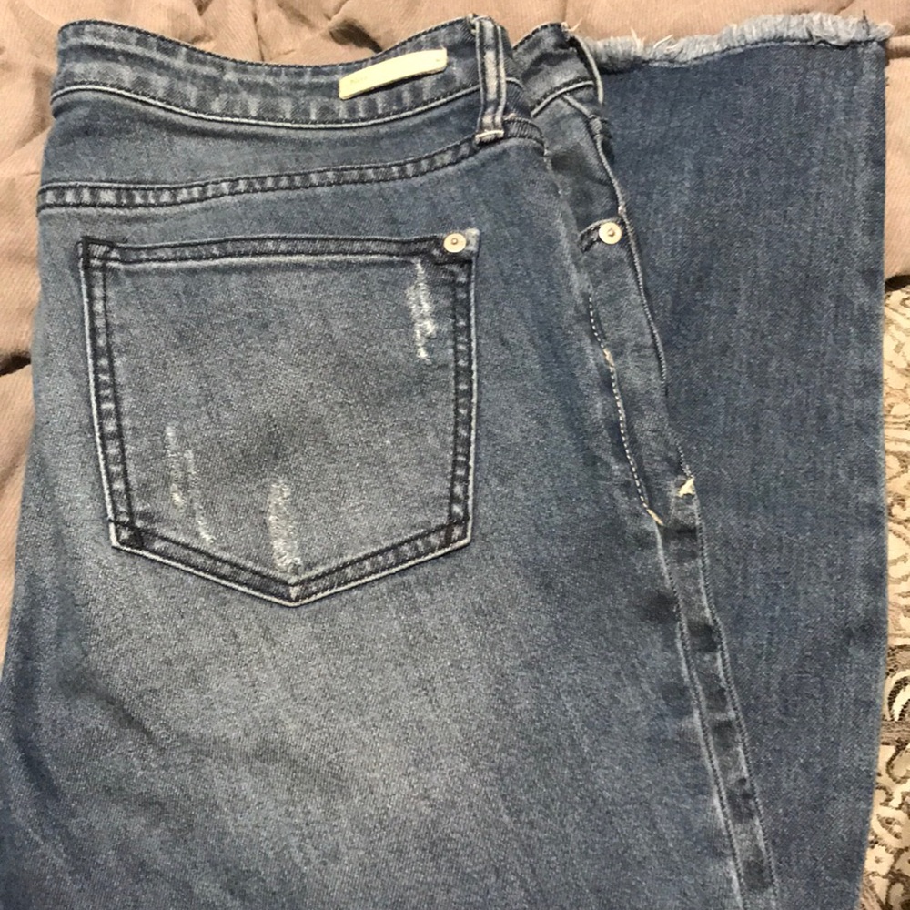 Pilcro for Anthropologie Mid Rise Distressed Ankle Jeans - Picture 4 of 6